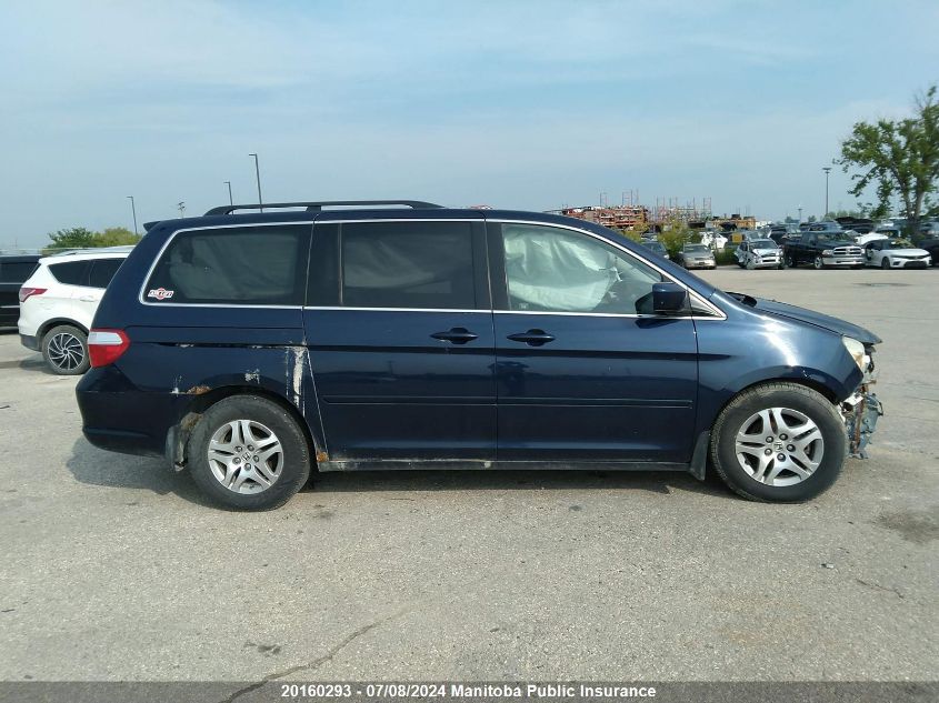 2005 Honda Odyssey Exl VIN: 5FNRL38605B504601 Lot: 20160293