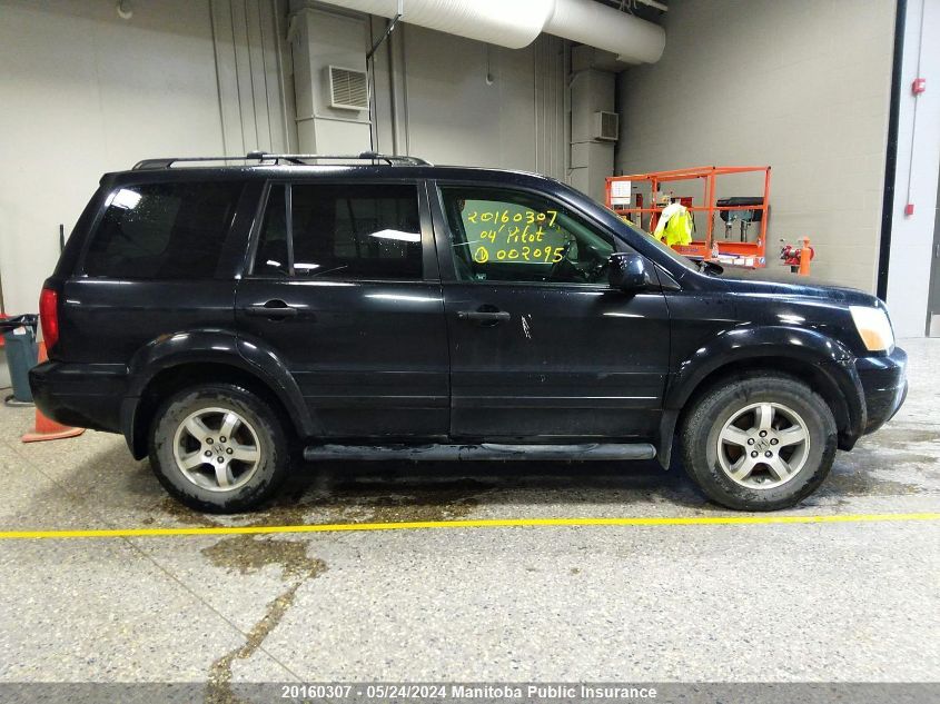 2004 Honda Pilot Ex-L VIN: 2HKYF18514H002095 Lot: 20160307