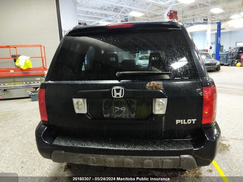 2004 Honda Pilot Ex-L VIN: 2HKYF18514H002095 Lot: 20160307