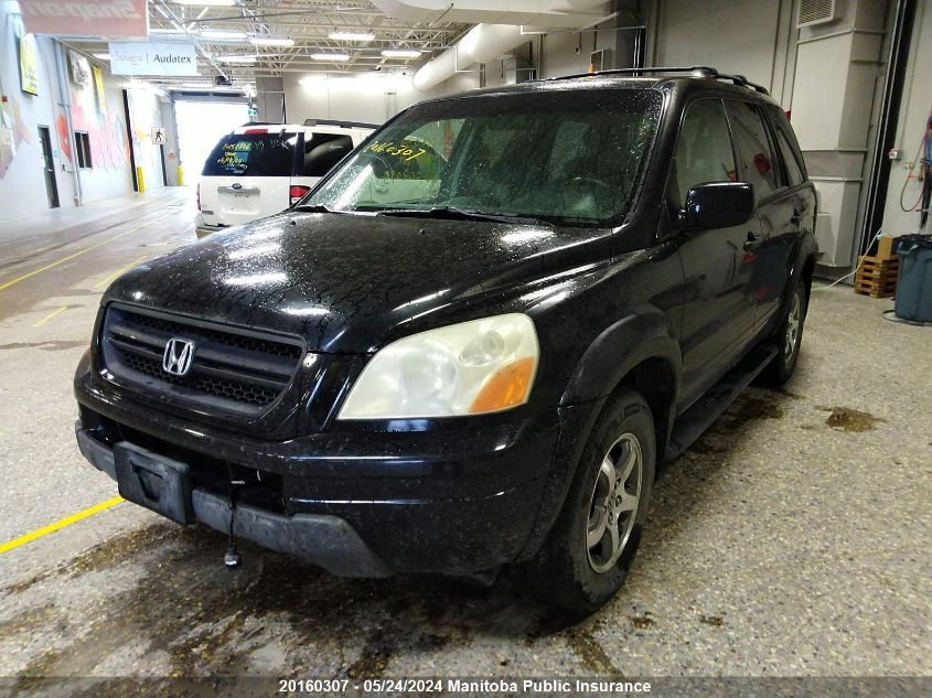 2004 Honda Pilot Ex-L VIN: 2HKYF18514H002095 Lot: 20160307