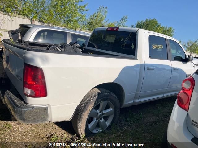 2019 Dodge Ram 1500 Slt Crew Cab VIN: 1C6RR7LT0KS505658 Lot: 20160318