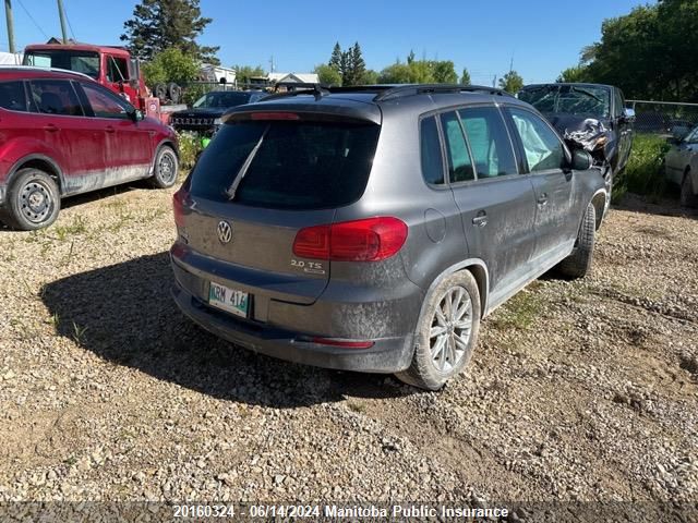 2015 Volkswagen Tiguan 2.0 Tsi VIN: WVGJV7AX9FW530950 Lot: 20160324