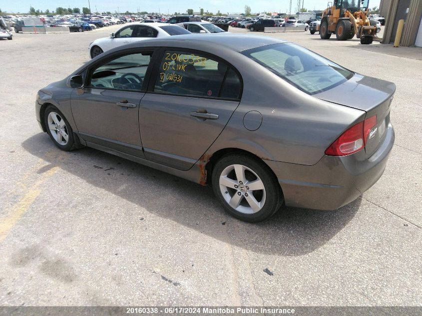 2007 Honda Civic Lx VIN: 2HGFA16537H021531 Lot: 20160338