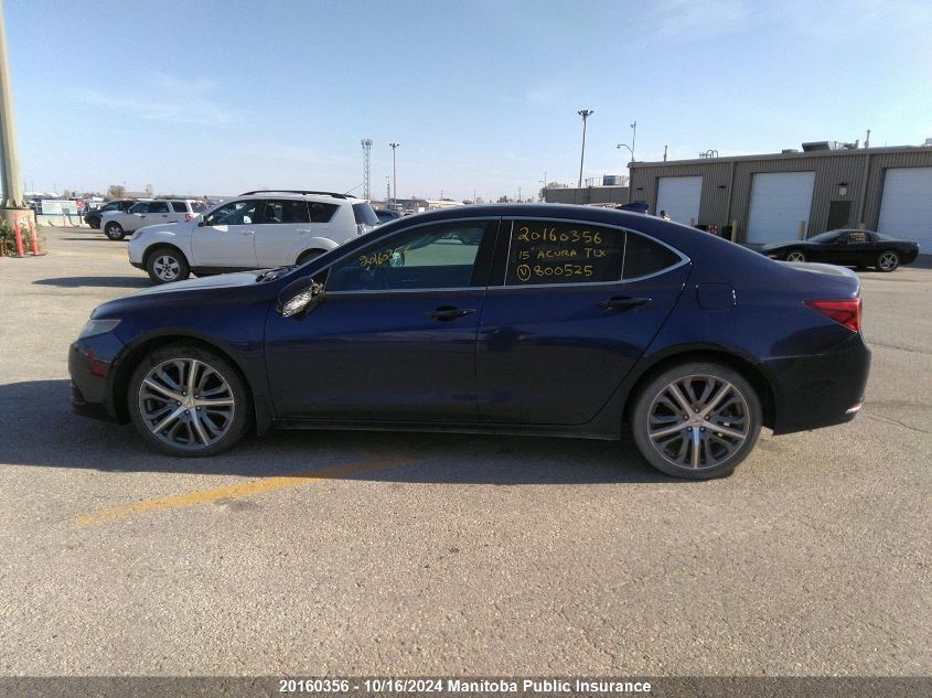 2015 Acura Tlx V6 VIN: 19UUB3F57FA800525 Lot: 20160356