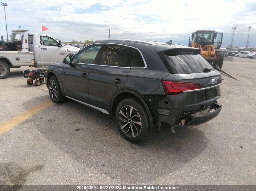 2021 Audi Q5 Progressiv 45 2.0 Tfsi VIN: WA1EAAFY6M2138300 Lot: 20160369