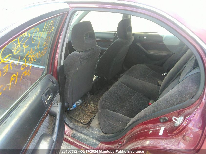 2002 Acura 1.7El VIN: 2HHES36642H005856 Lot: 20160382