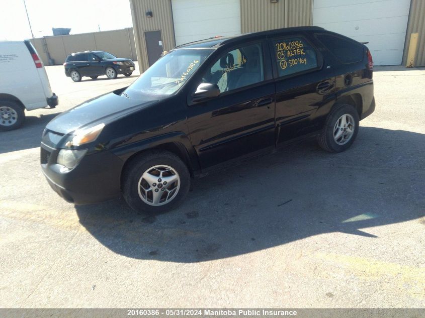 2003 Pontiac Aztek VIN: 3G7DB03EX3S500469 Lot: 20160386