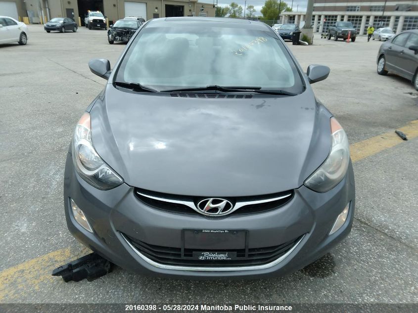 2013 Hyundai Elantra Gls VIN: 5NPDH4AE6DH409981 Lot: 20160398