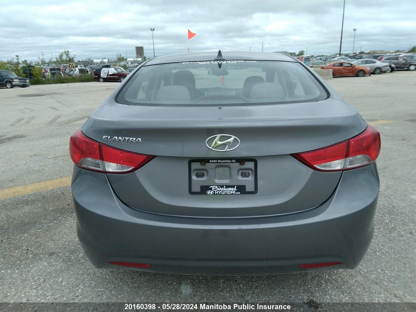 2013 Hyundai Elantra Gls VIN: 5NPDH4AE6DH409981 Lot: 20160398