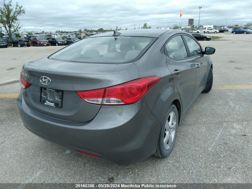 2013 Hyundai Elantra Gls VIN: 5NPDH4AE6DH409981 Lot: 20160398