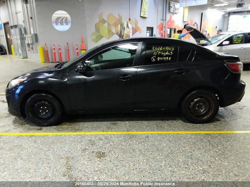 2011 Mazda Mazda3 Gx VIN: JM1BL1UF2B1441498 Lot: 20160403
