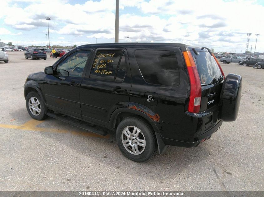 2004 Honda Cr-V Ex-L VIN: JHLRD78934C811516 Lot: 20160414