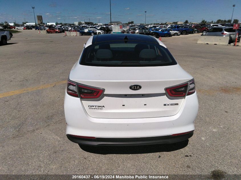 2014 Kia Optima Ex Hybrid VIN: KNAGN4AD7E5072720 Lot: 20160437