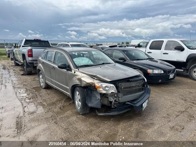 2008 Dodge Caliber Se VIN: 1B3HB28B38D539684 Lot: 20160454