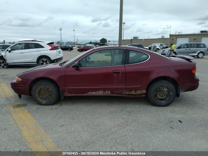 2004 Oldsmobile Alero Gl VIN: 1G3NL12E84C217361 Lot: 20160455