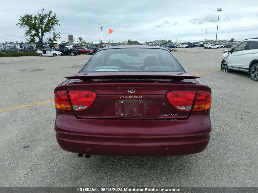 2004 Oldsmobile Alero Gl VIN: 1G3NL12E84C217361 Lot: 20160455