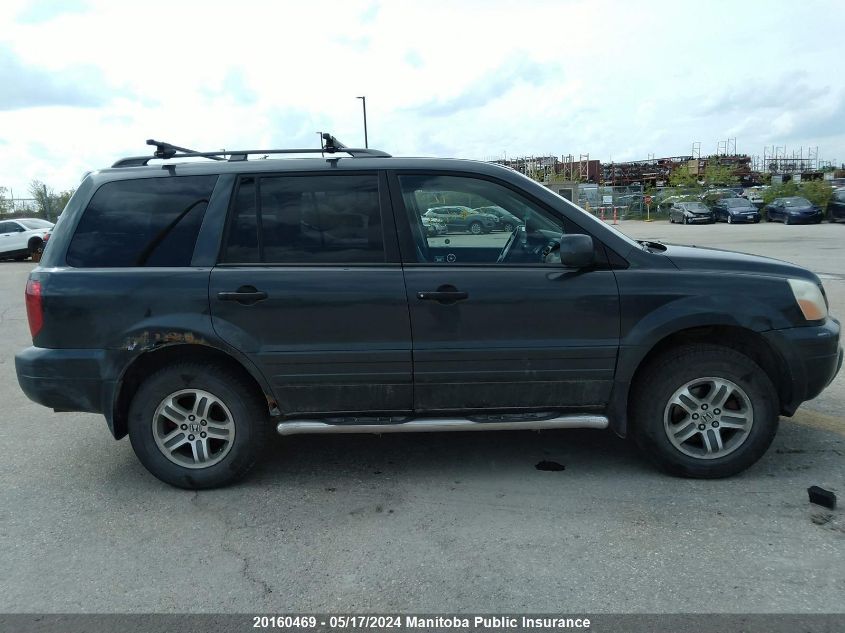 2005 Honda Pilot Ex-L VIN: 2HKYF18675H000975 Lot: 20160469