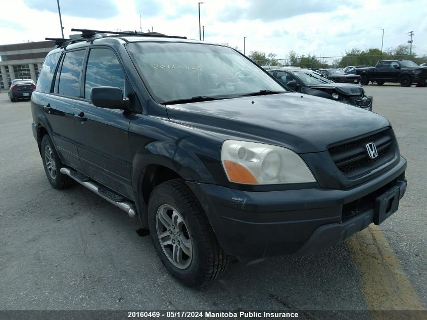 2005 Honda Pilot Ex-L VIN: 2HKYF18675H000975 Lot: 20160469