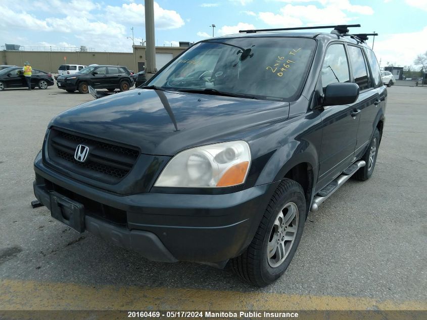 2005 Honda Pilot Ex-L VIN: 2HKYF18675H000975 Lot: 20160469