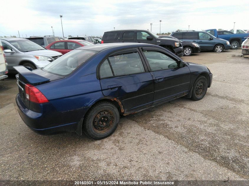 2003 Honda Civic Dx-G VIN: 2HGES16483H929886 Lot: 20160501