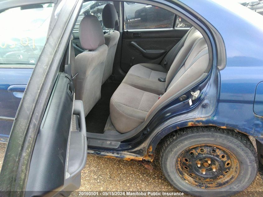 2003 Honda Civic Dx-G VIN: 2HGES16483H929886 Lot: 20160501