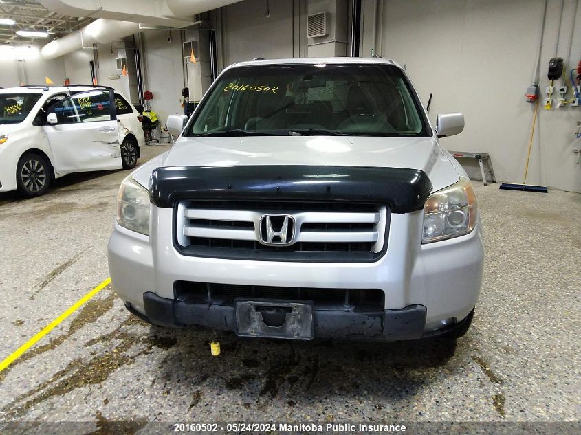 2008 Honda Pilot Ex-L VIN: 5FNYF18718B503834 Lot: 20160502