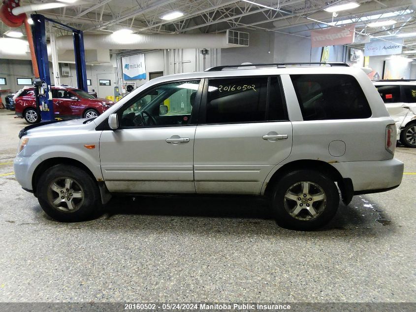 2008 Honda Pilot Ex-L VIN: 5FNYF18718B503834 Lot: 20160502