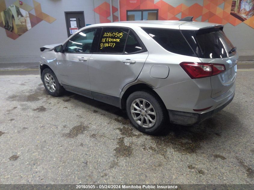 2018 Chevrolet Equinox Ls VIN: 2GNAXREV4J6186277 Lot: 20160505