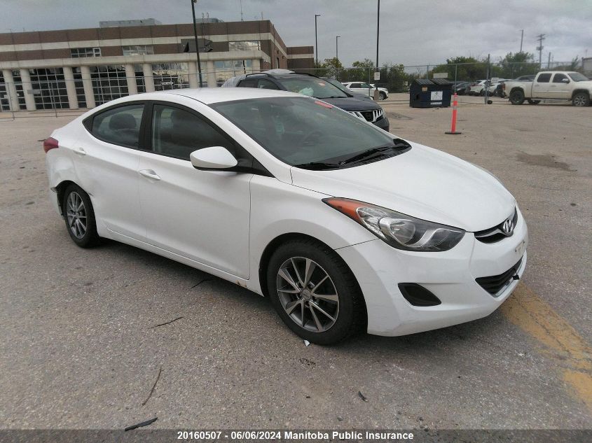 2013 Hyundai Elantra Gl VIN: 5NPDH4AEXDH228091 Lot: 20160507