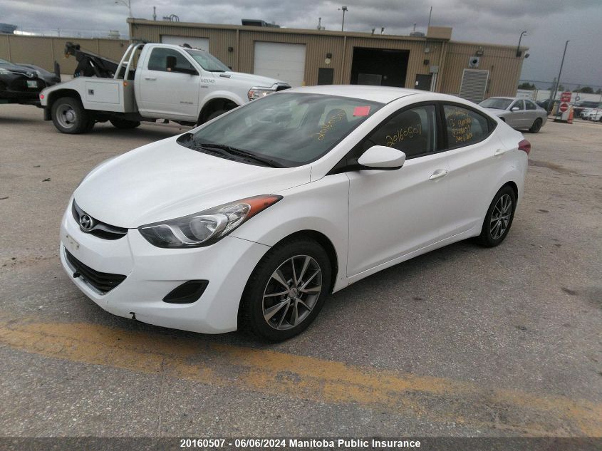 2013 Hyundai Elantra Gl VIN: 5NPDH4AEXDH228091 Lot: 20160507