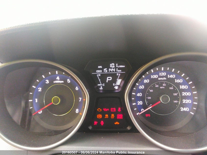 2013 Hyundai Elantra Gl VIN: 5NPDH4AEXDH228091 Lot: 20160507