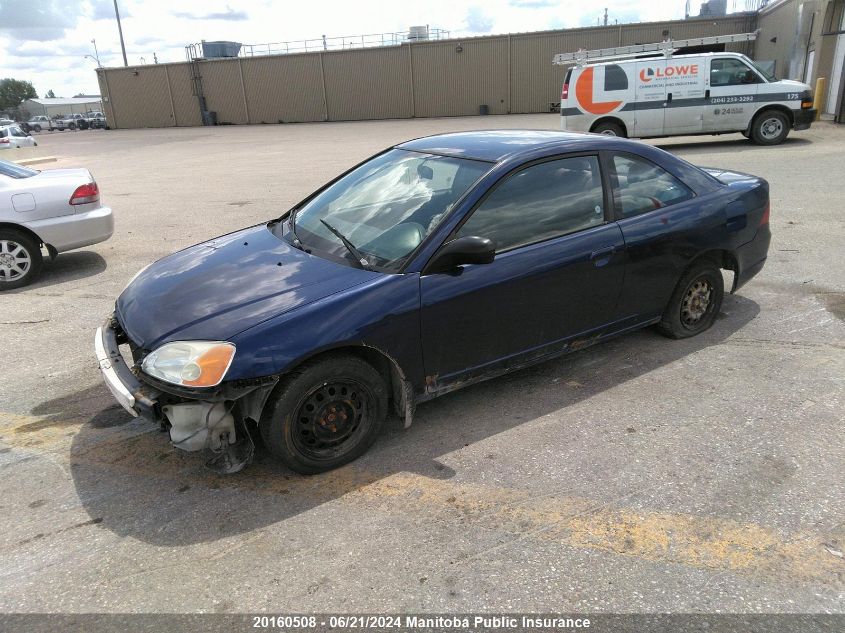 2003 Honda Civic Lx VIN: 1HGEM21573L802081 Lot: 20160508