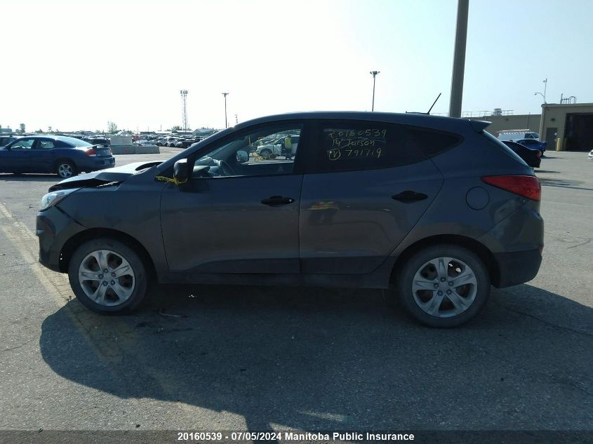 2014 Hyundai Tucson Gl VIN: KM8JT3AF7EU791719 Lot: 20160539