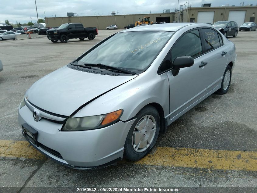 2008 Honda Civic Dx VIN: 2HGFA16248H011890 Lot: 20160542