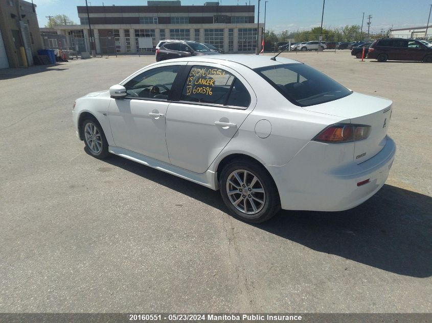 2015 Mitsubishi Lancer Se VIN: JA32U2FUXFU600396 Lot: 20160551