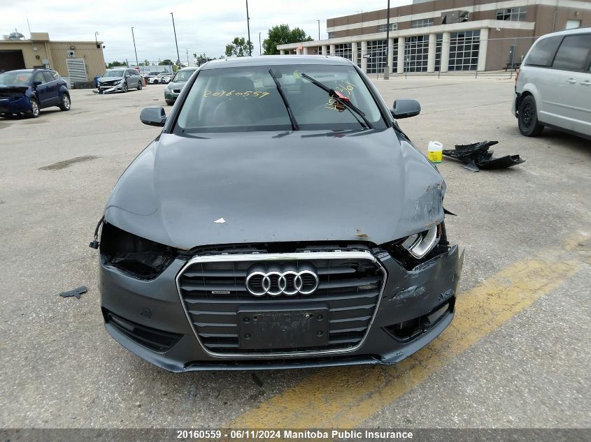 2013 Audi A4 2.0T Quattro VIN: WAUFFAFL8DN039263 Lot: 20160559