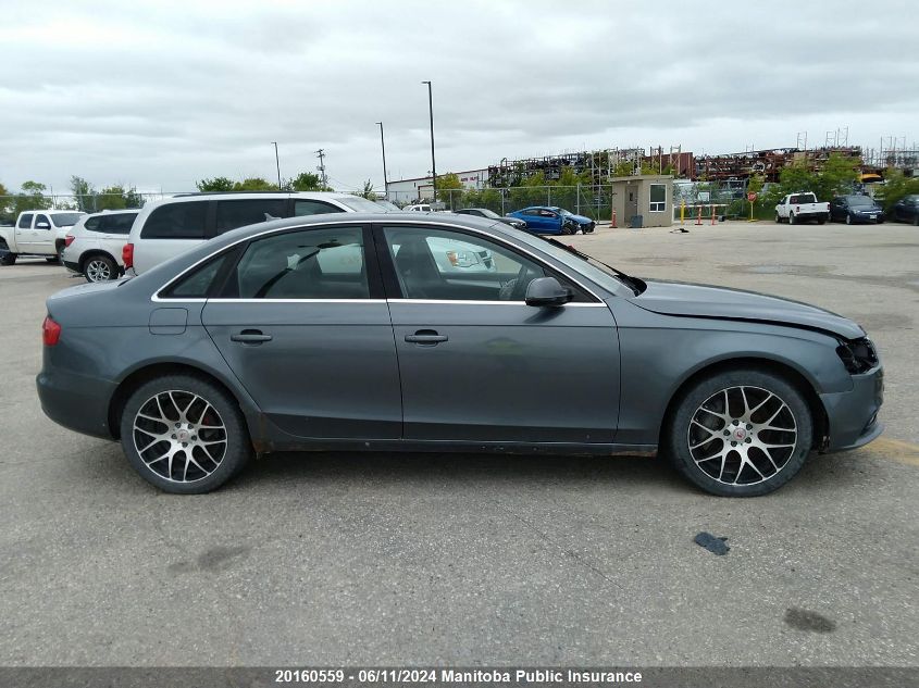 2013 Audi A4 2.0T Quattro VIN: WAUFFAFL8DN039263 Lot: 20160559