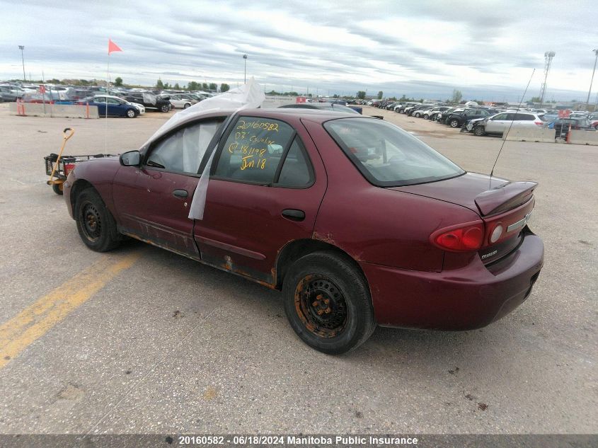 2003 Chevrolet Cavalier VIN: 3G1JC52F63S181198 Lot: 20160582