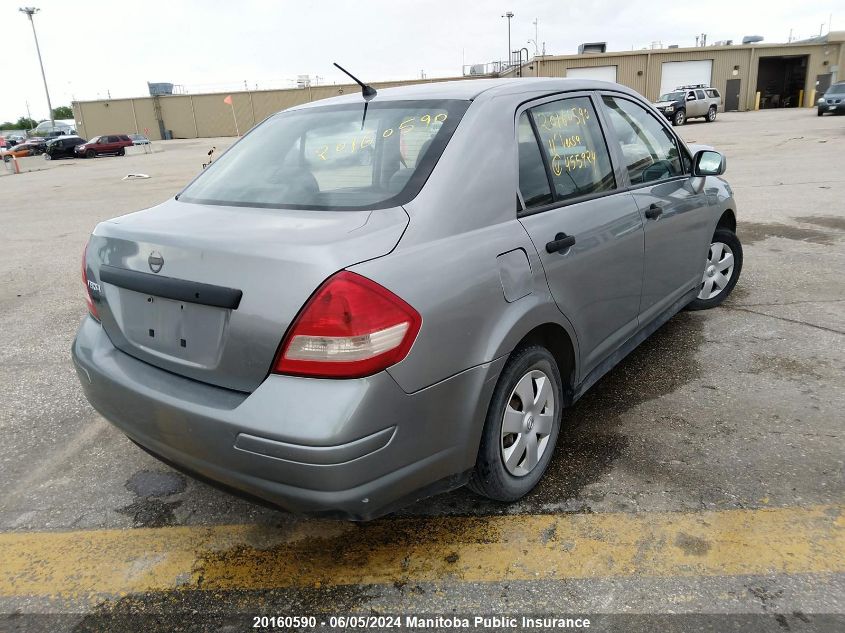 2011 Nissan Versa 1.6 S VIN: 3N1CC1AP1BL455924 Lot: 20160590