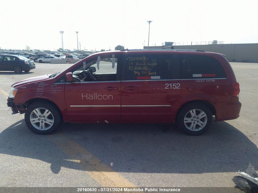 2016 Dodge Grand Caravan Crew VIN: 2C4RDGDG3GR248285 Lot: 20160630