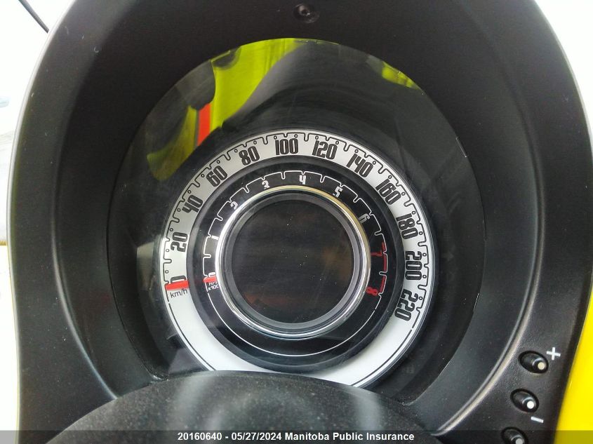 2012 Fiat 500 C Lounge VIN: 3C3CFFER2CT378998 Lot: 20160640