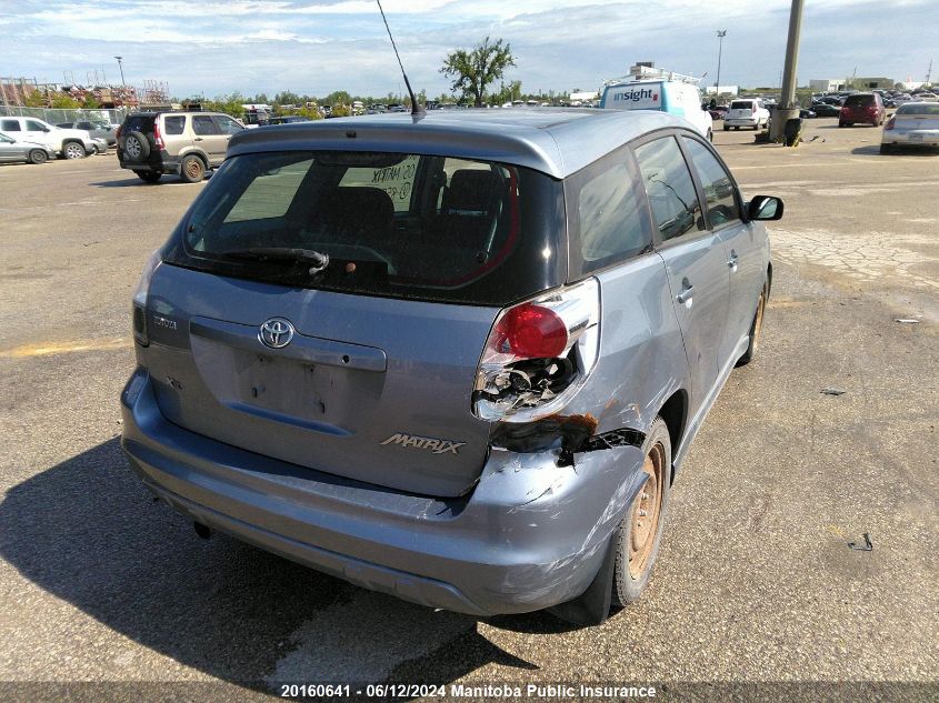 2005 Toyota Matrix Xr VIN: 2T1KR32E65C855775 Lot: 20160641