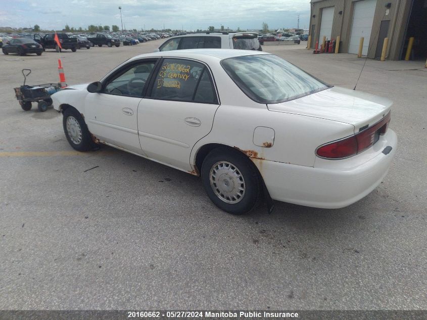 2005 Buick Century Custom VIN: 2G4WS52J651160222 Lot: 20160662