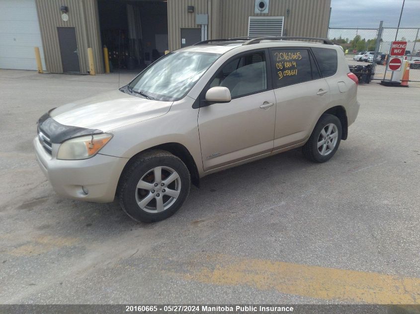 2008 Toyota Rav4 Limited VIN: JTMBD31V886058617 Lot: 20160665