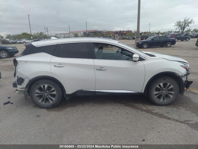 2018 Nissan Murano Sl VIN: 5N1AZ2MH4JN172912 Lot: 20160669