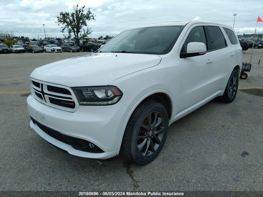 2017 Dodge Durango Gt VIN: 1C4RDJDG9HC737121 Lot: 20160696