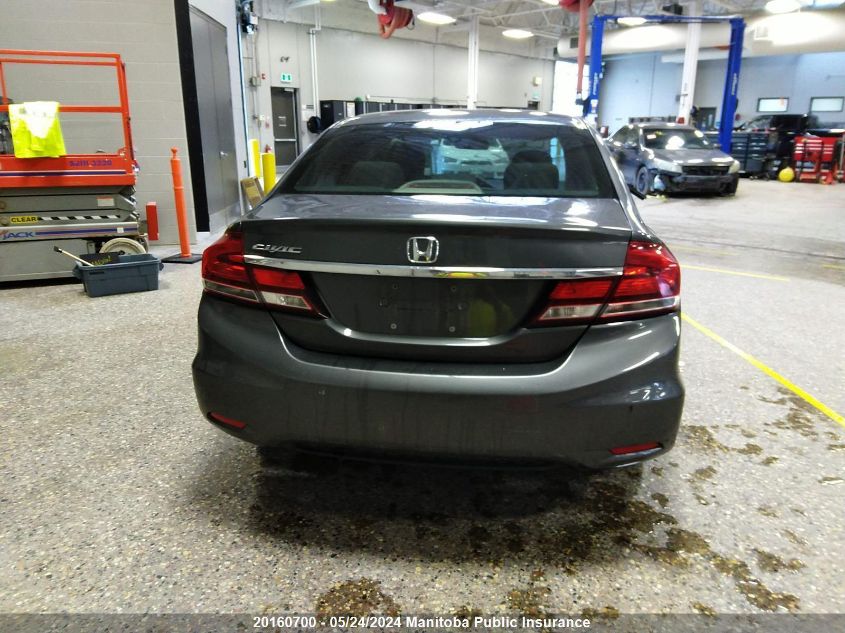 2013 Honda Civic Lx VIN: 2HGFB2E47DH039604 Lot: 20160700