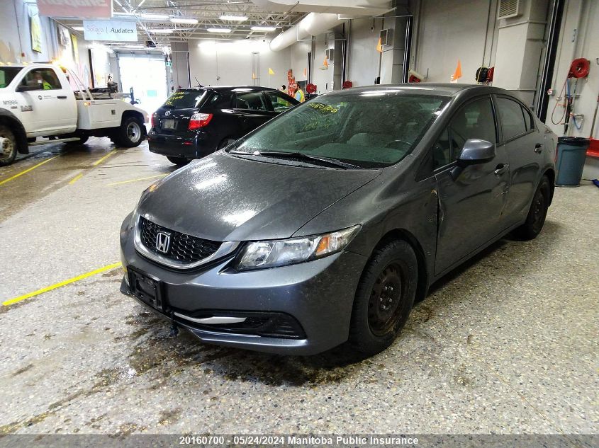 2013 Honda Civic Lx VIN: 2HGFB2E47DH039604 Lot: 20160700