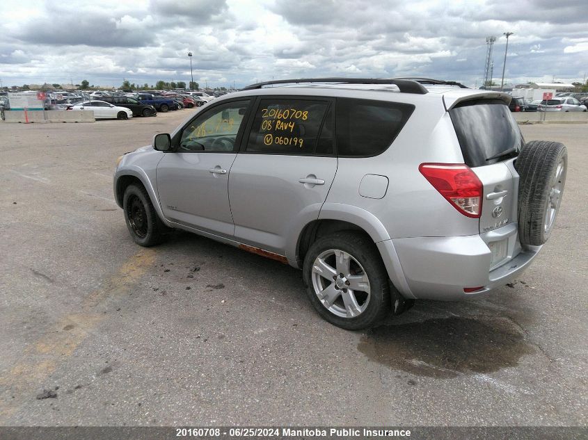 2008 Toyota Rav4 Sport VIN: JTMBD32V686060199 Lot: 20160708