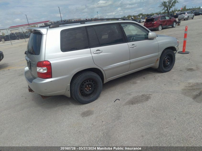 2006 Toyota Highlander Hybrid Limited VIN: JTEEW21A260010301 Lot: 20160728